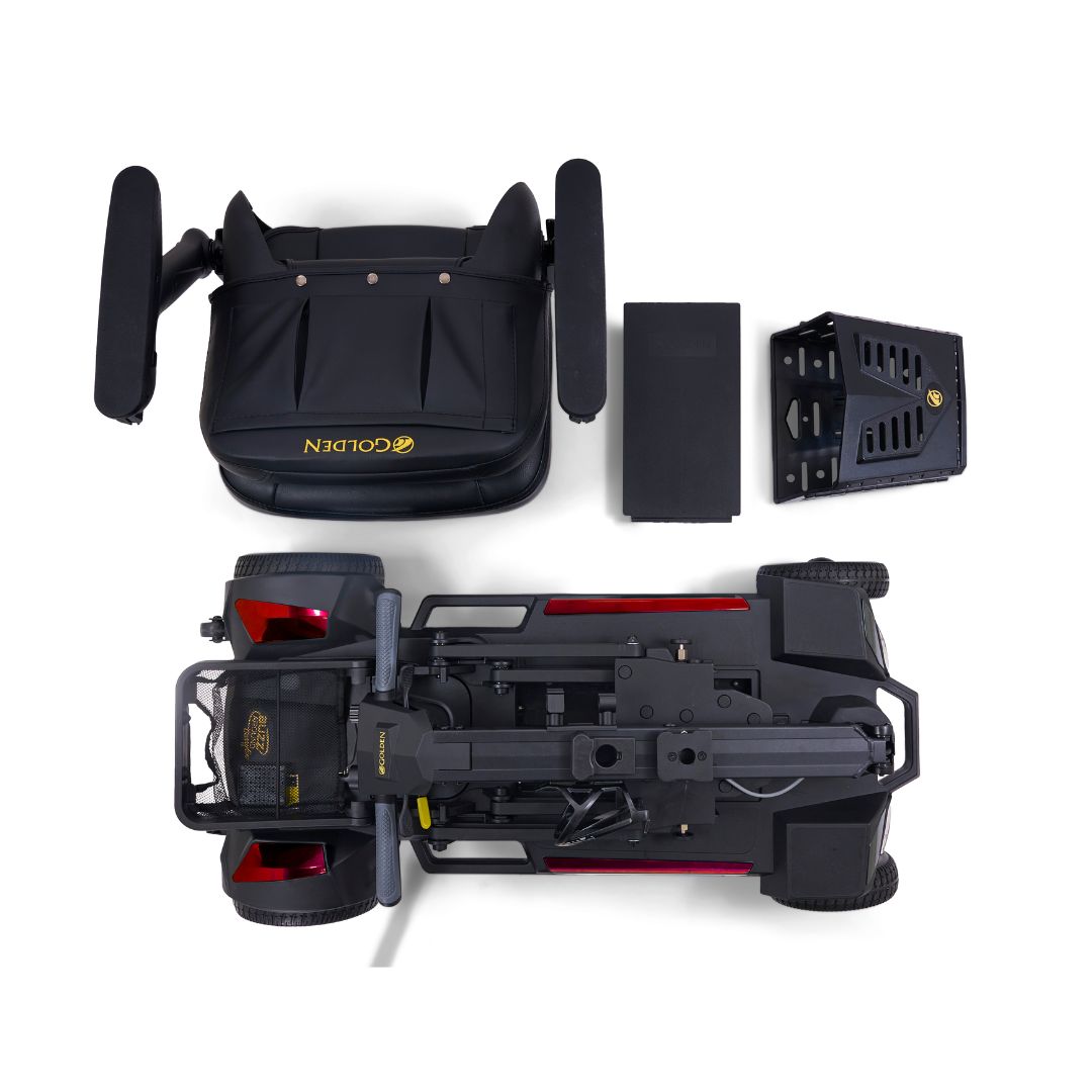 Buzzaround CarryOn HD 4 Wheel Lightweight Heavy Duty Folding Mobility Scooter