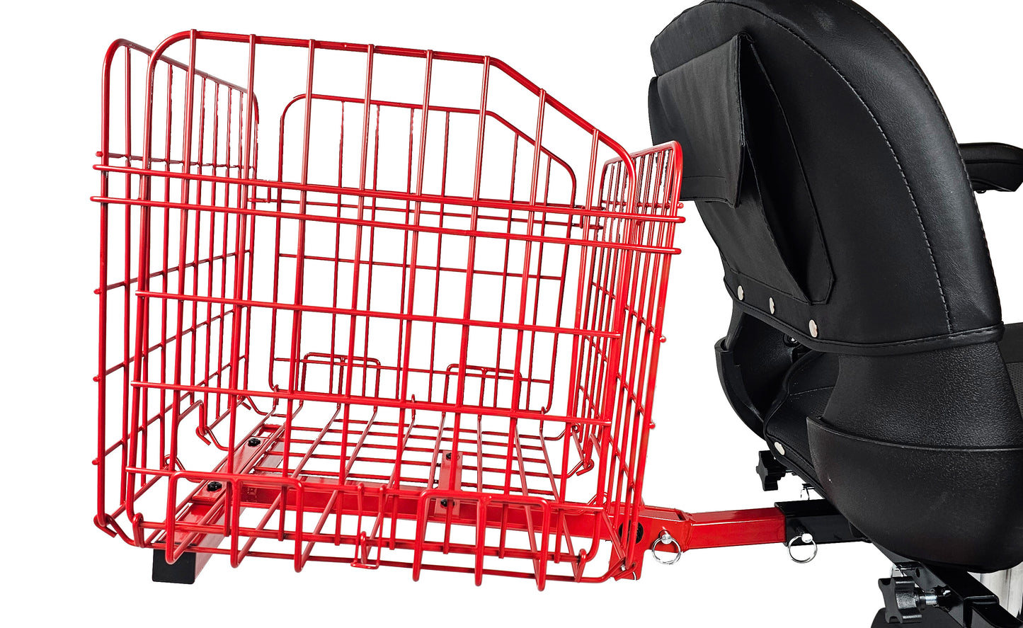 Folding Rear Basket For Most Mobility Scooters - Red Color