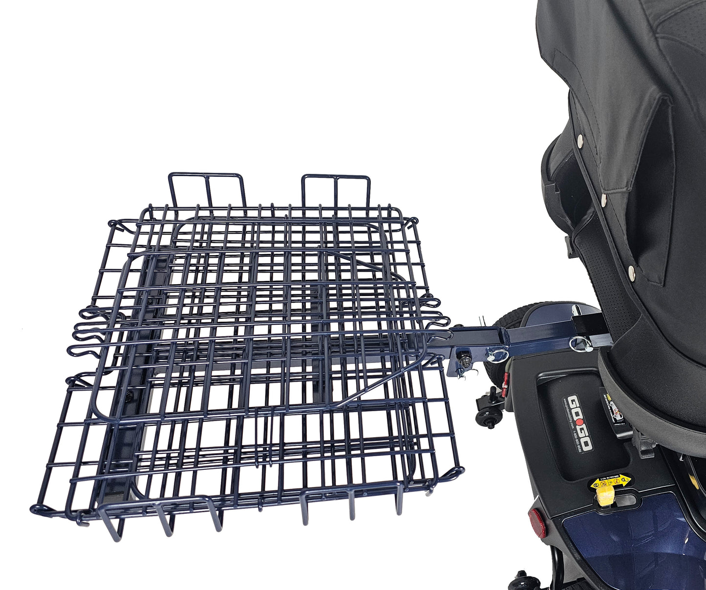 Folding Rear Basket For Most Mobility Scooters - Blue Color
