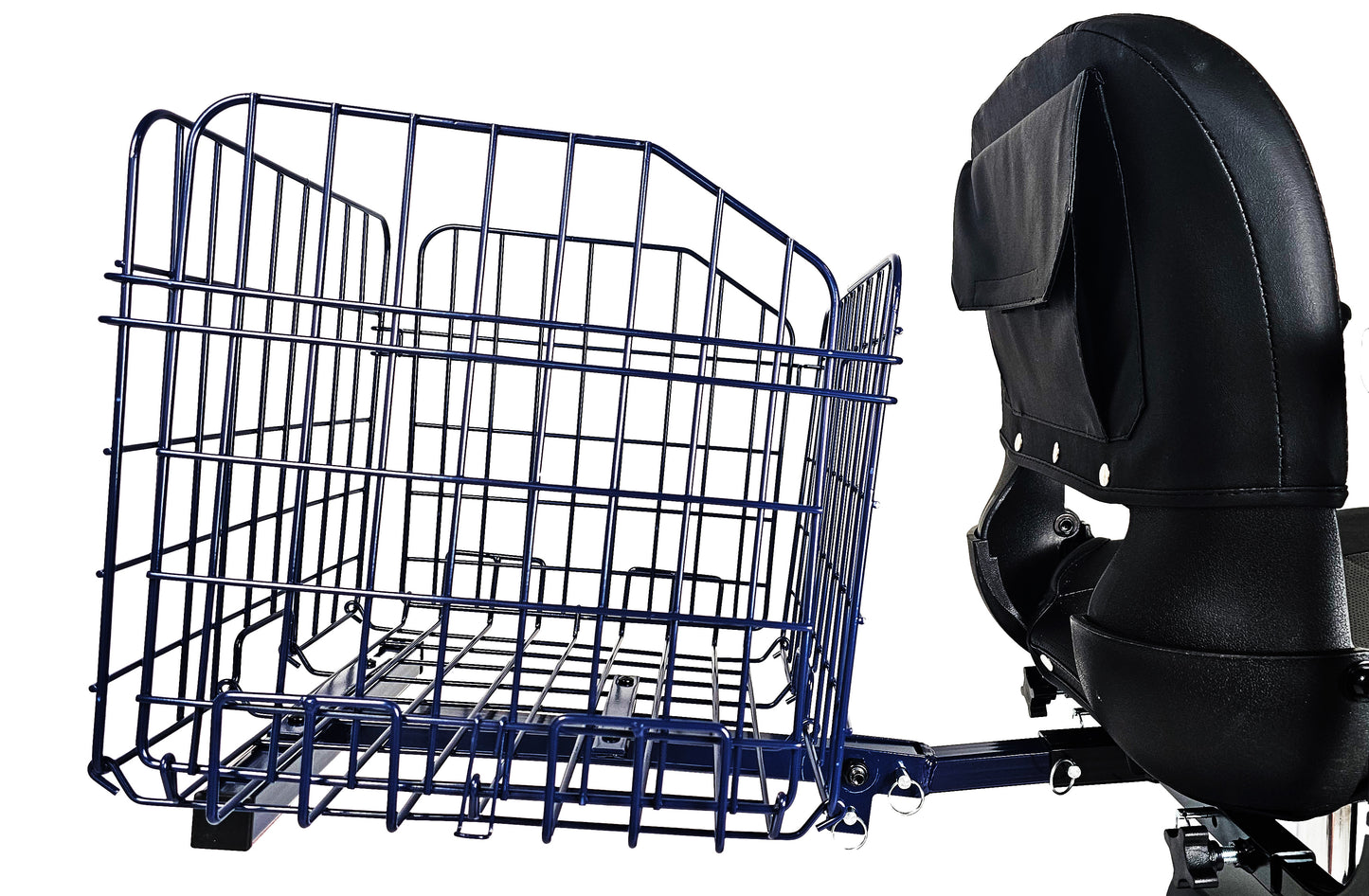 Folding Rear Basket For Most Mobility Scooters - Blue Color