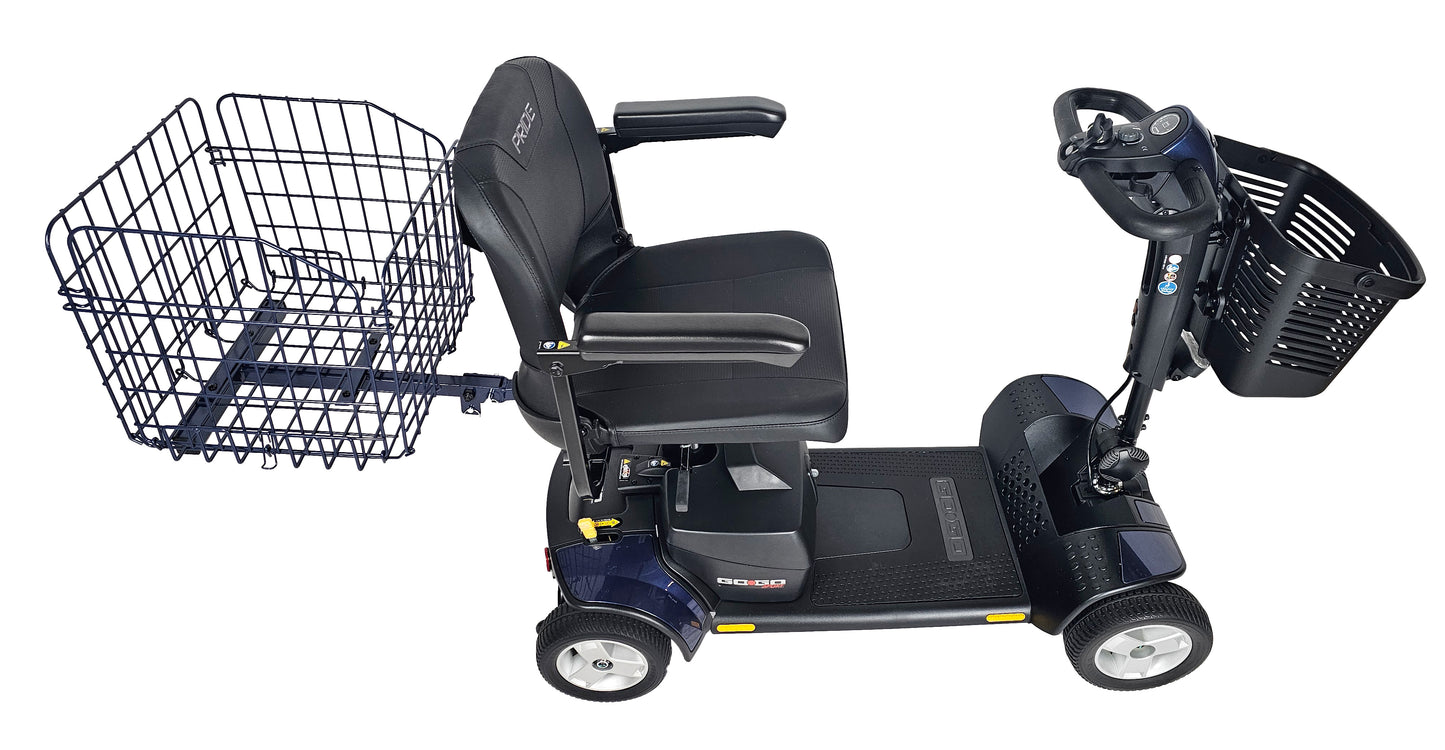 Folding Rear Basket For Most Mobility Scooters - Blue Color