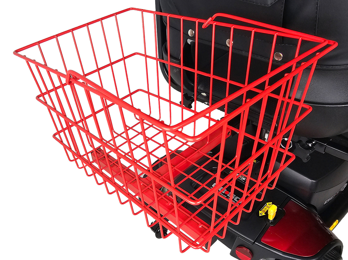 Large Rear Basket RED For Mobility Scooters