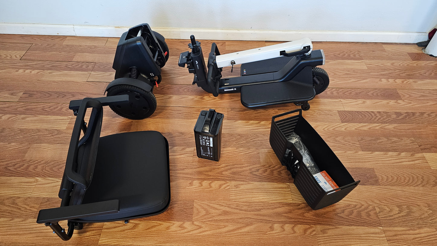 WHILL Model Ri Urban 3-Wheel Travel Mobility Scooter OPEN BOX