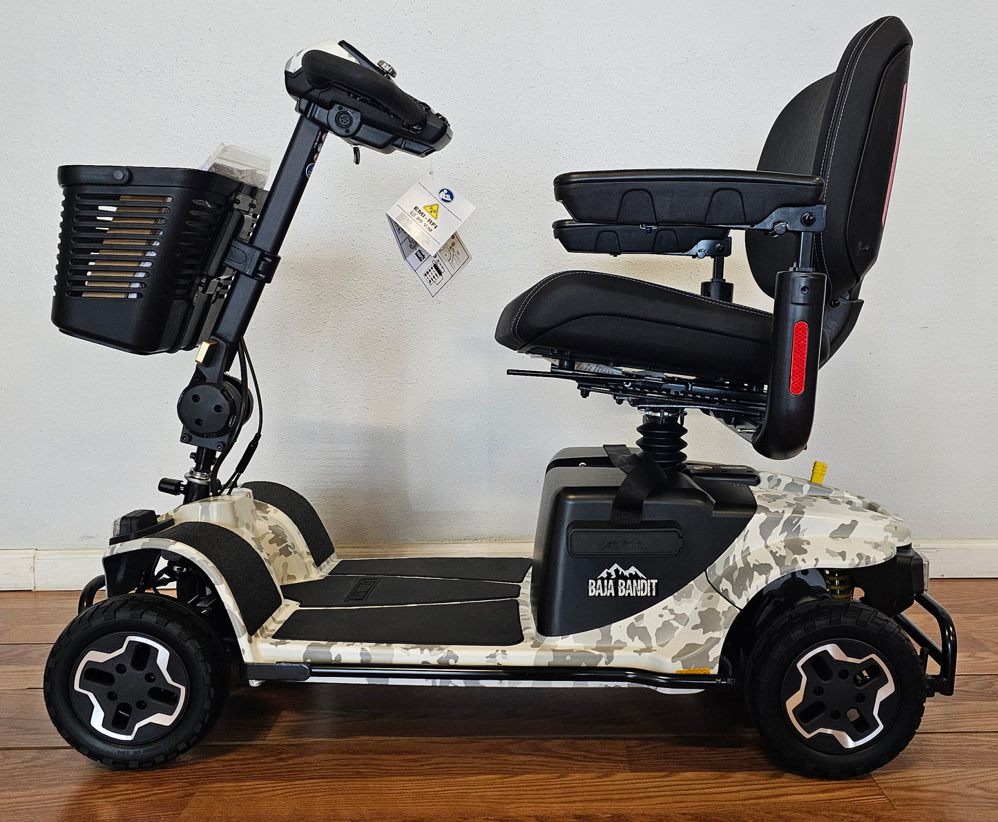Baja Bandit Outdoor Mobility Scooter - White Camo - Open Box