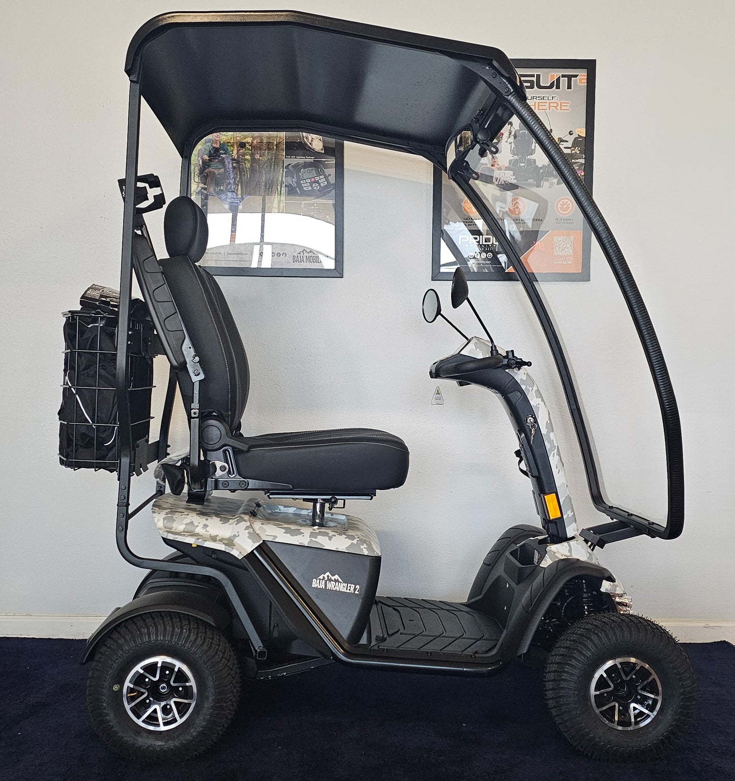 Baja® Wrangler® 2 – New Generation Outdoor Mobility Scooter w/Hard Top Canopy - OPEN BOX