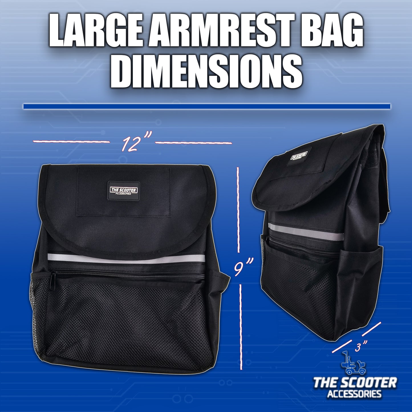 Large Deluxe Armrest Bag