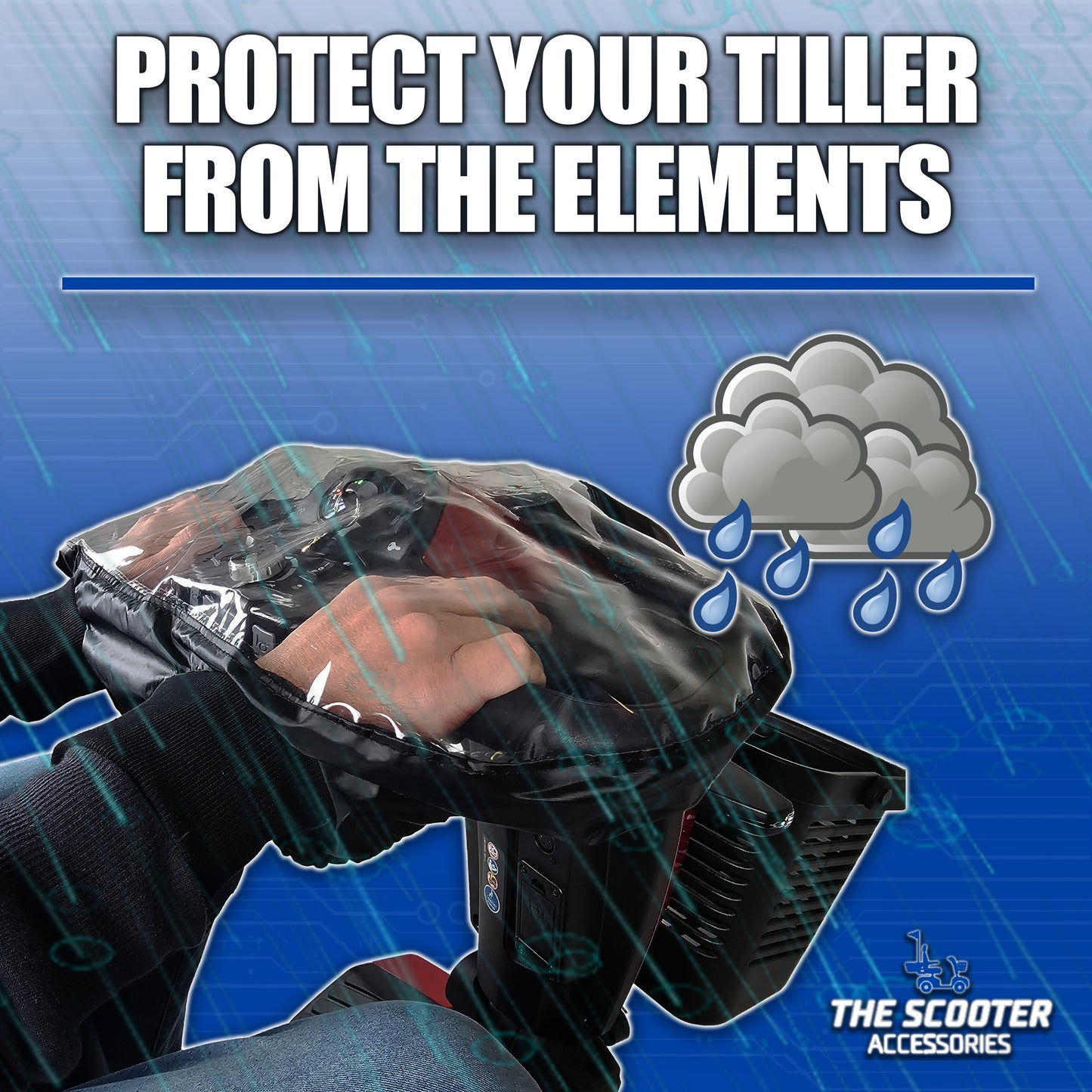 Weatherproof Tiller Cover