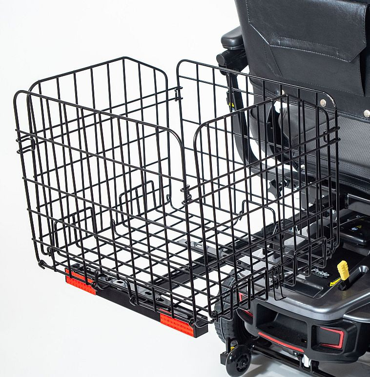 Folding Rear Basket For Most Mobility Scooters - Black Color