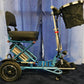 Triaxe Sport 3-Wheel Folding Scooter 18 inch Seat - Open Box - Blue - Std. Battery