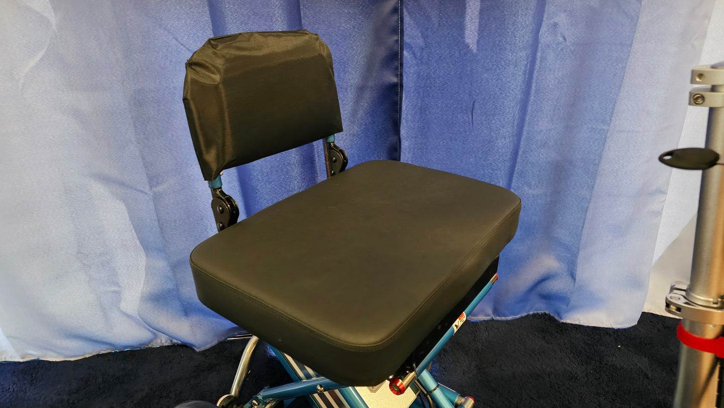 Triaxe Sport 3-Wheel Folding Scooter 18 inch Seat - Open Box - Blue - Std. Battery