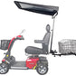 Sunshade Canopy Accessory Bundle – Includes Canopy, Multi-Accessory Holder, & Folding Rear Basket