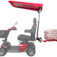 Sunshade Canopy Accessory Bundle – Includes Canopy, Multi-Accessory Holder, & Folding Rear Basket