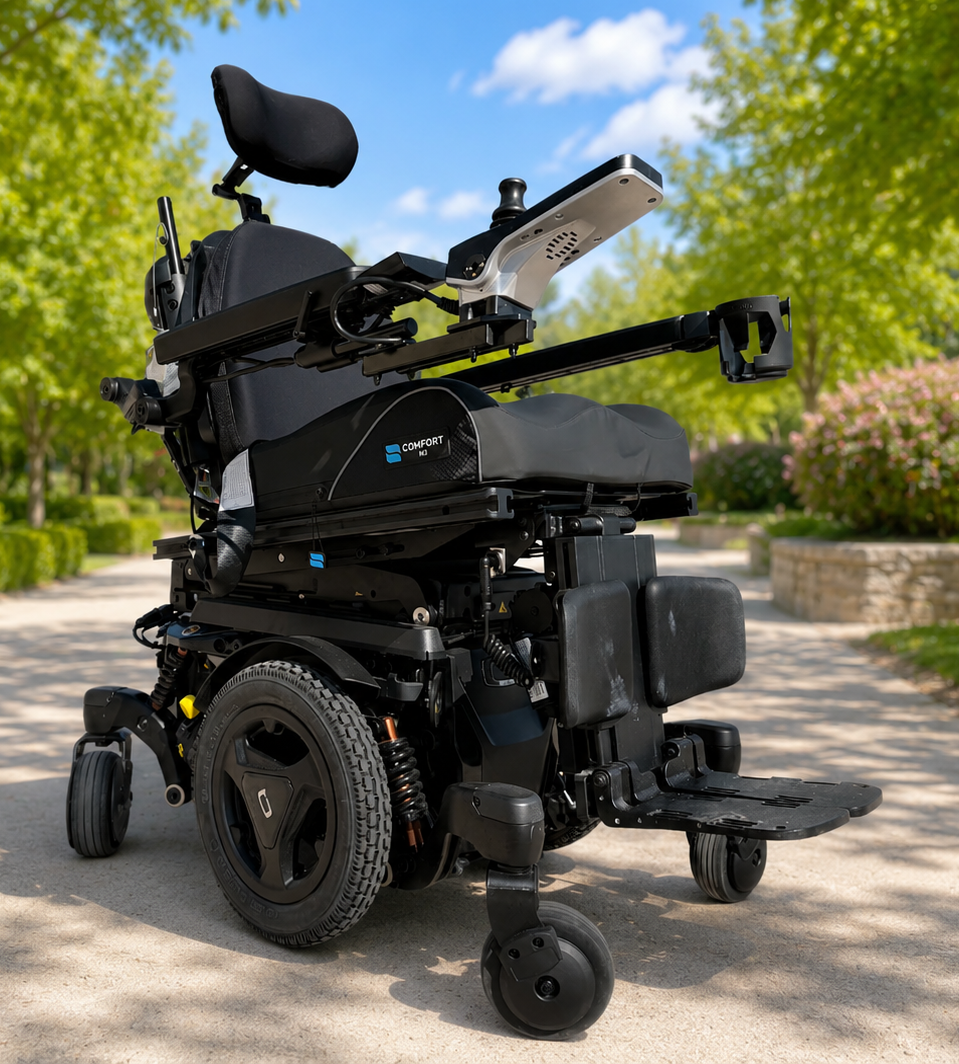 Quantum Edge 3 Stretto Rehab Powerchair - Pre-Owned