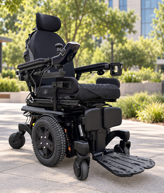 Quantum Edge 3 Stretto Rehab Powerchair - Pre-Owned
