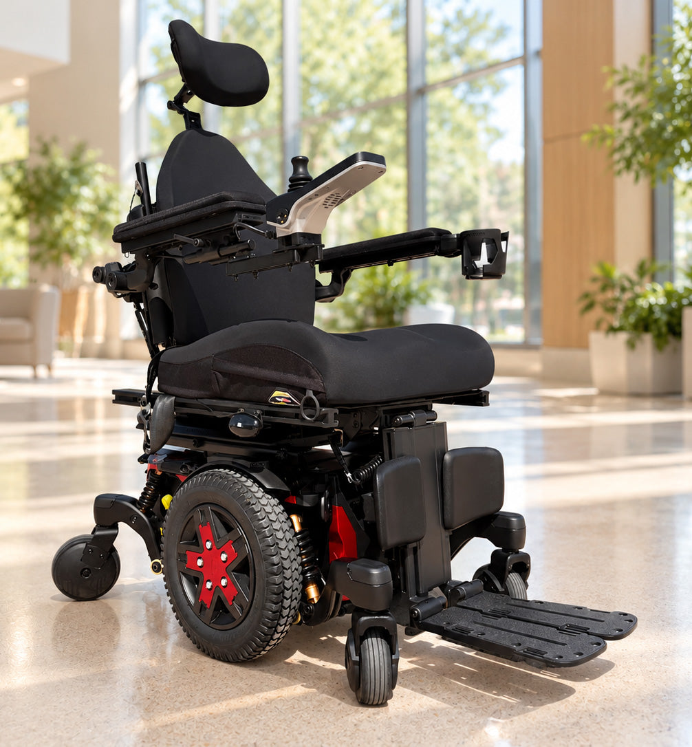 Quantum Edge 3 Stretto Rehab Powerchair - Pre-Owned