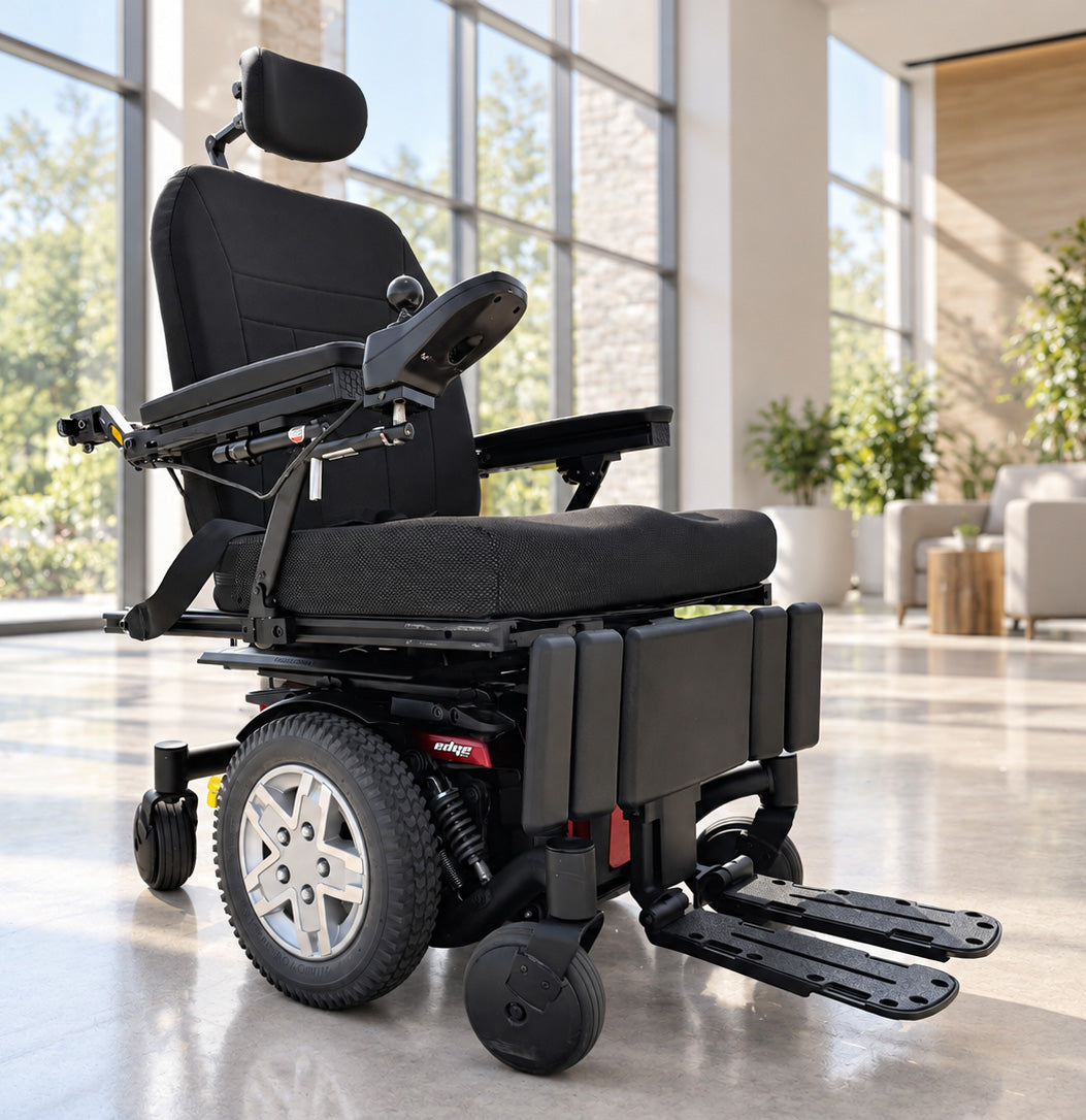 Pride Jazzy Edge HD Rehab Powerchair with Tilt-in-Space – Pre-Owned