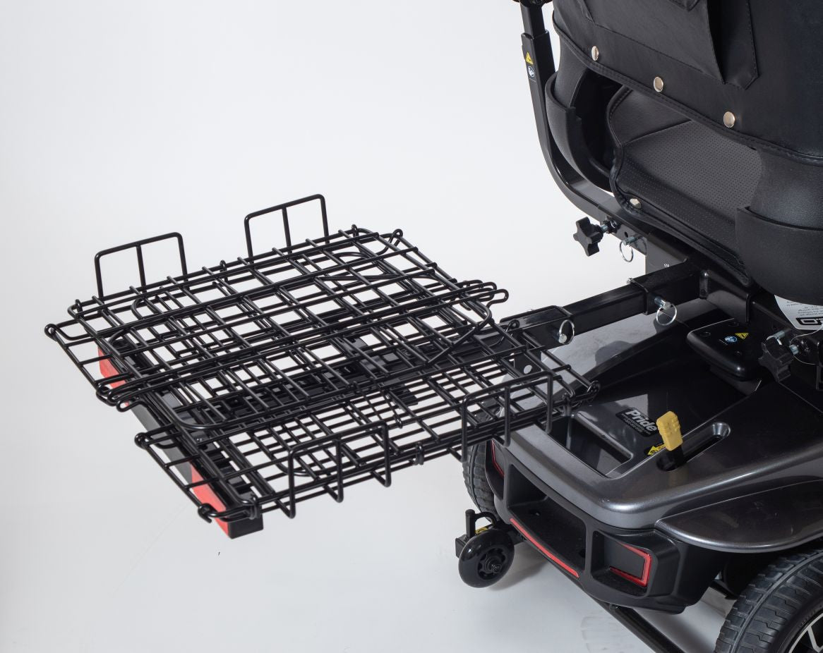 Folding Rear Basket For Most Mobility Scooters - Black Color