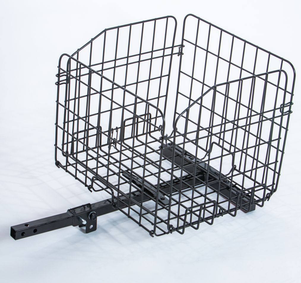 Folding Rear Basket For Most Mobility Scooters - Black Color